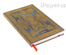 Diář Paperblanks 2025 Blue Luxe maxi horizontální DED5799