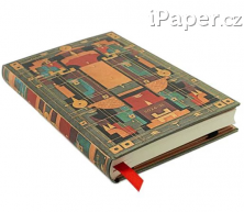 Diář Paperblanks 18měsíční 2024-2025 Lion’s Den mini horizontální DED5383